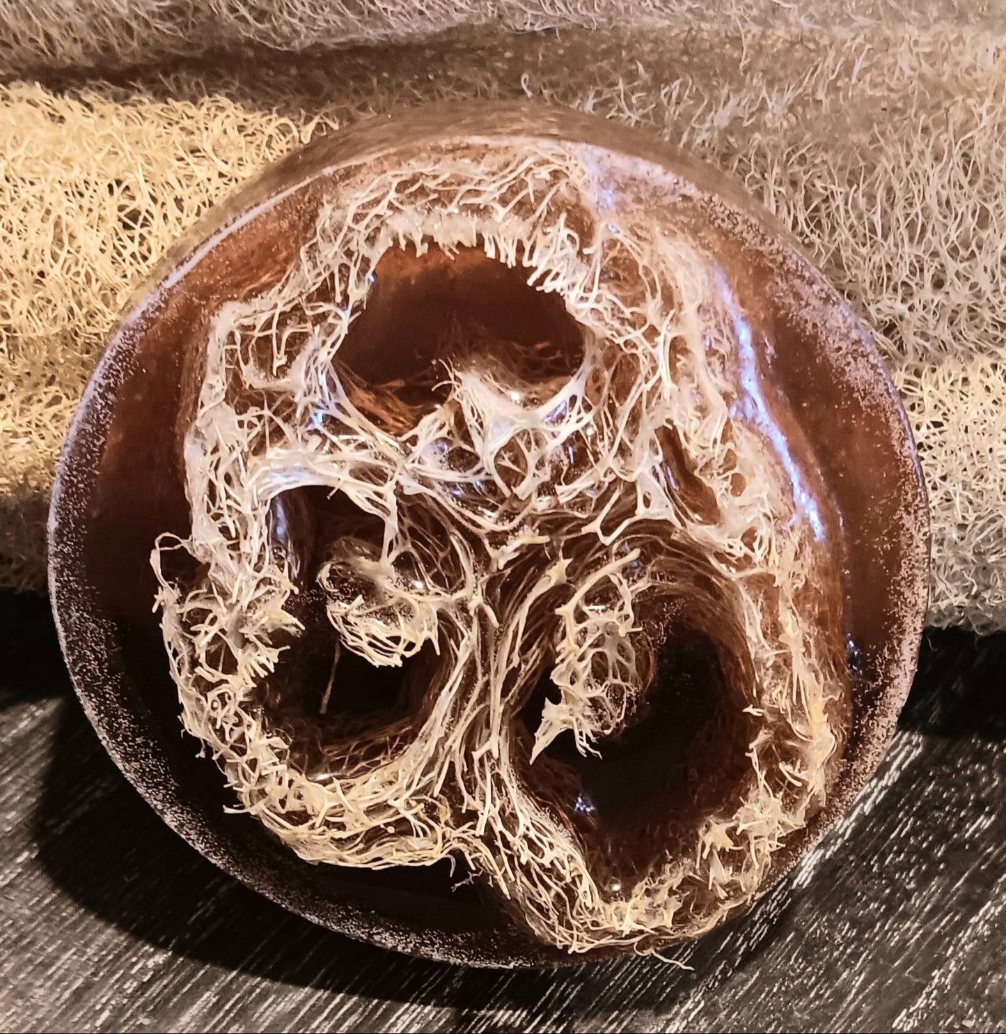 Black Coconut Loofah Soap