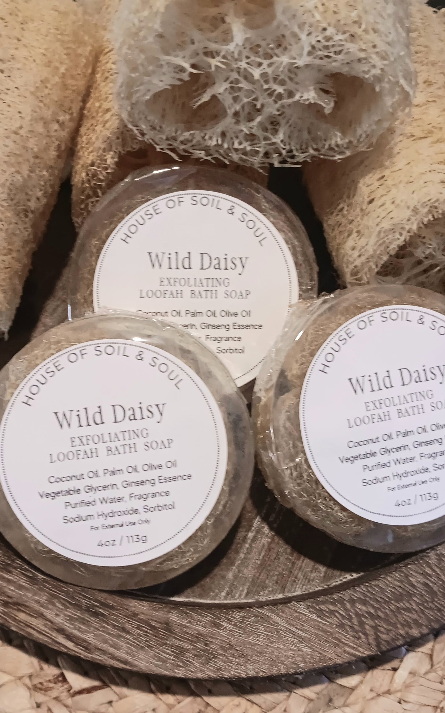 Wild Daisy Loofah Soap