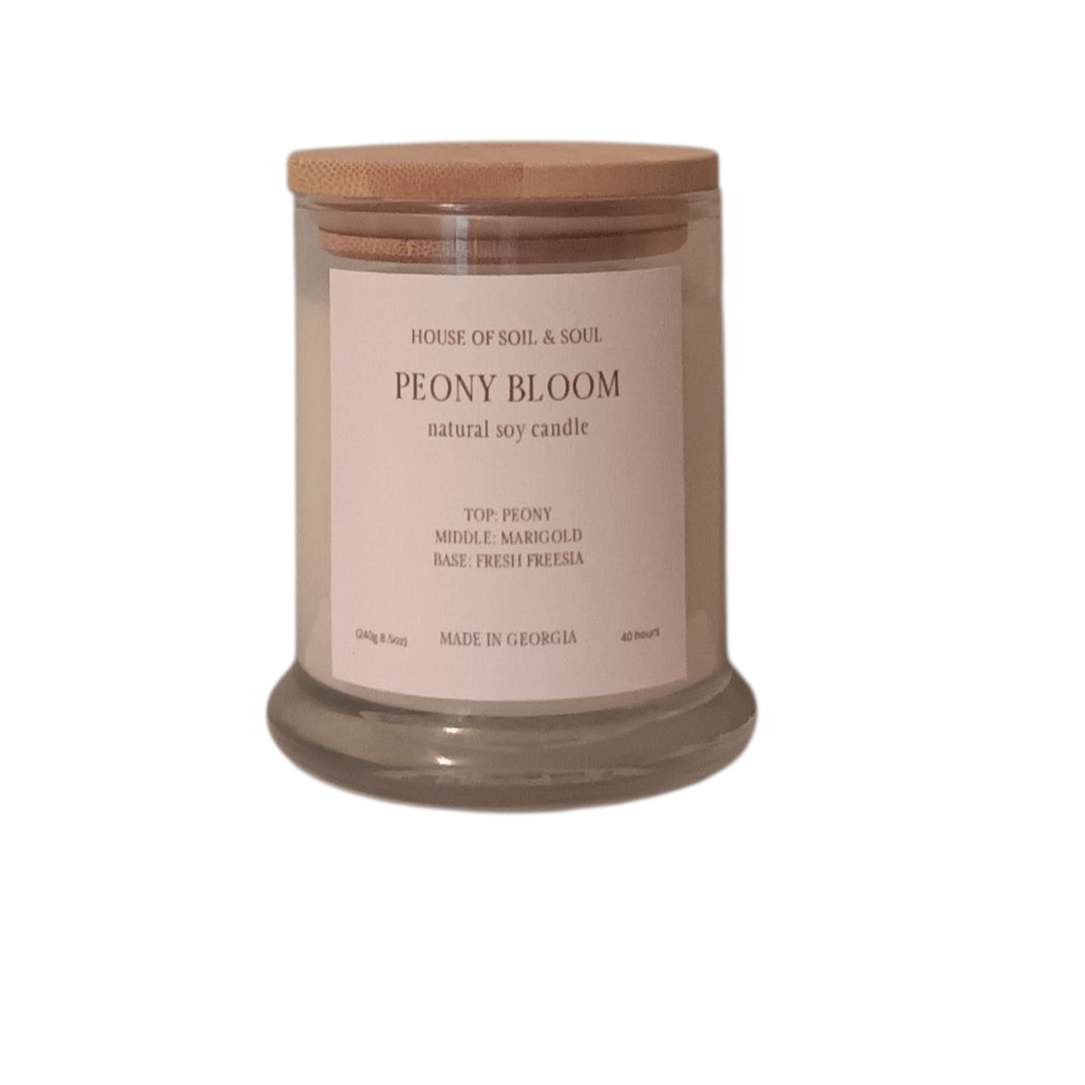 Peony Bloom Natural Soy Candle