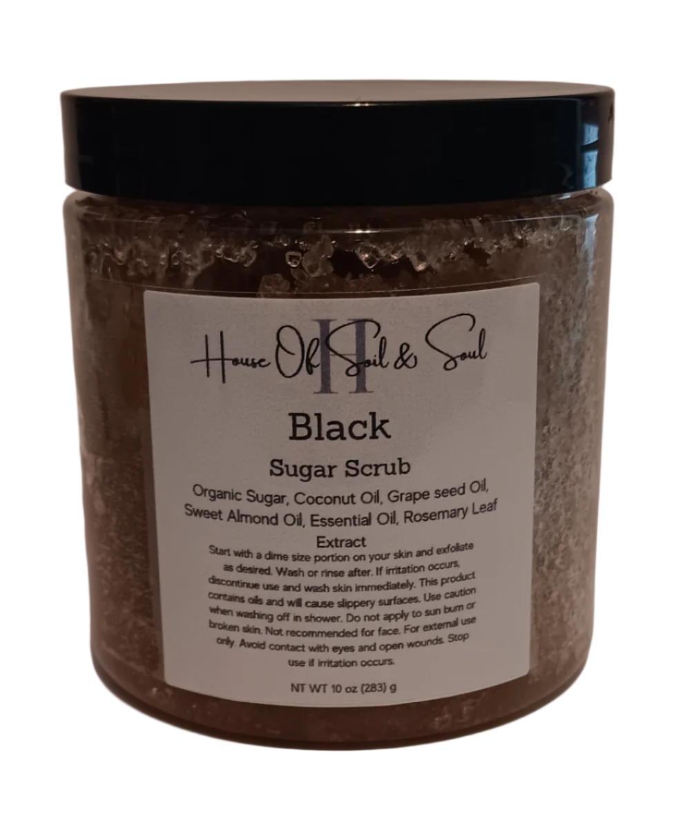 Black Organic Sugar Scrub