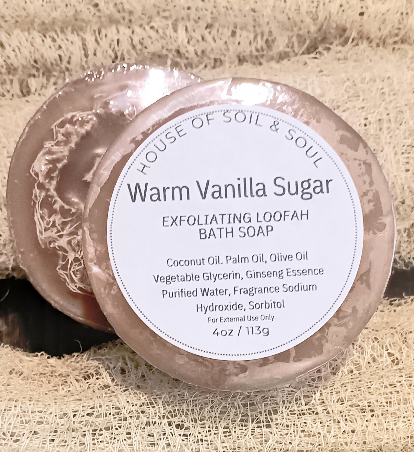 Warm Vanilla Sugar Loofah Soap