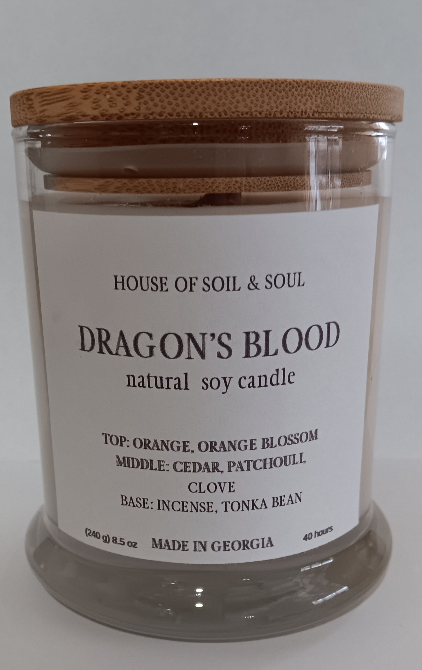 Dragon's Blood Natural Soy Candle