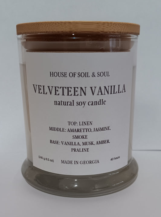 Velveteen Vanilla Natural Soy Candle