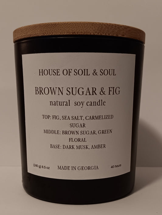 Brown Sugar & Fig Natural Soy Candle