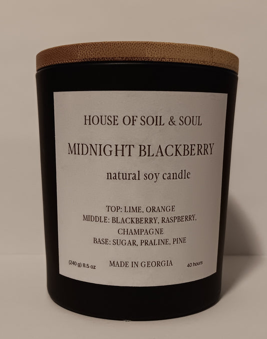 Midnight Blackberry Natural Soy Candle