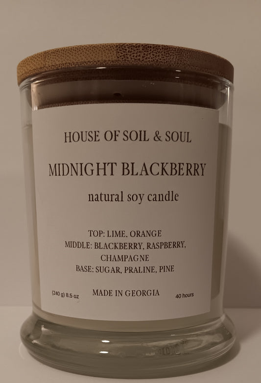 Midnight Blackberry Natural Soy Candle