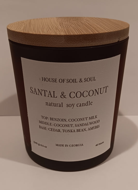 Santal & Coconut Natural Soy Candle