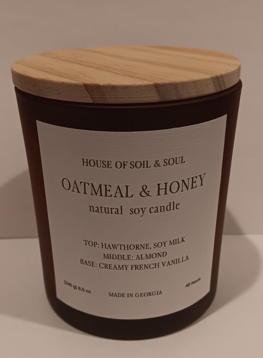 Oatmeal & Honey Natural Soy Candle