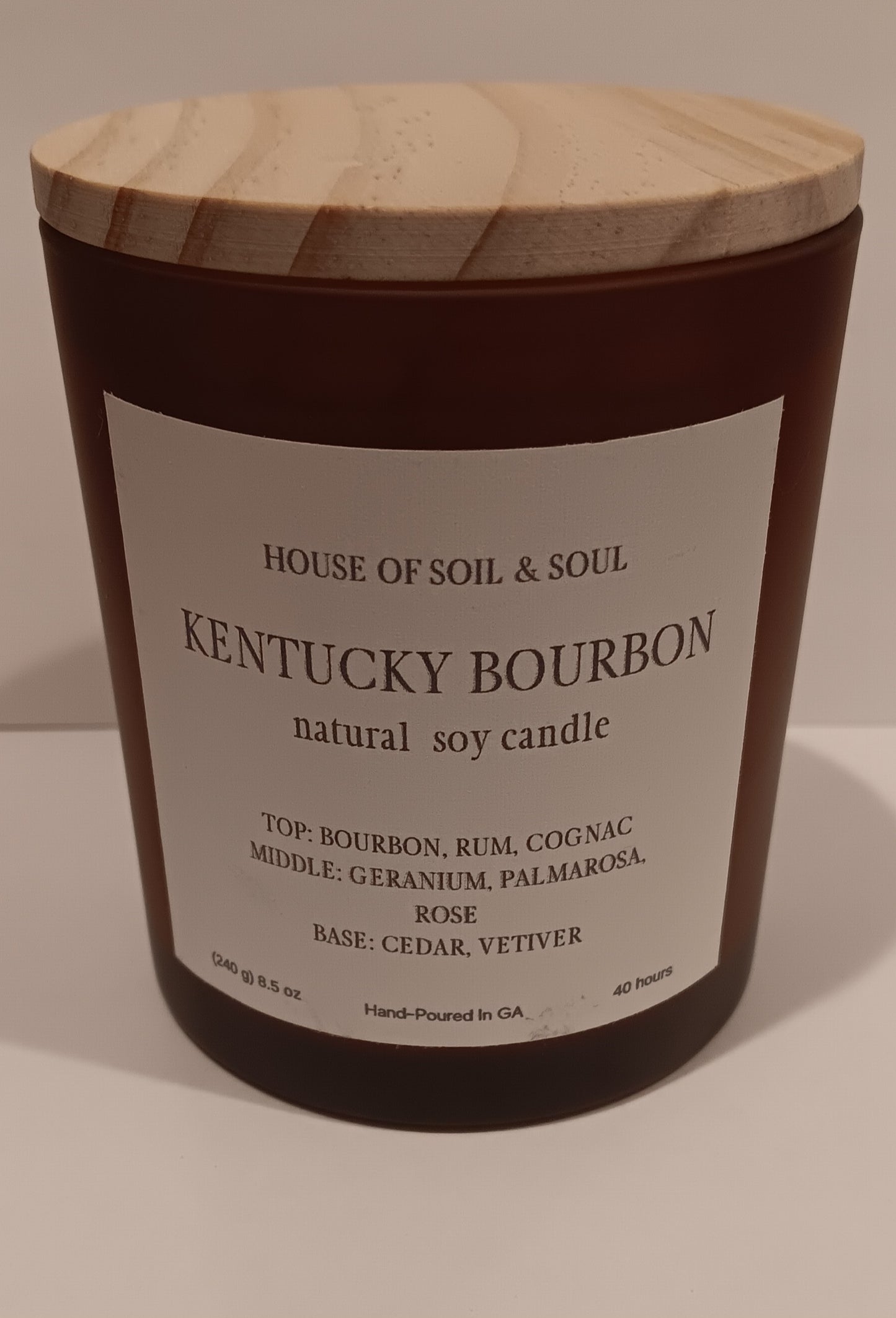 Kentucky Bourbon Natural Soy Candle