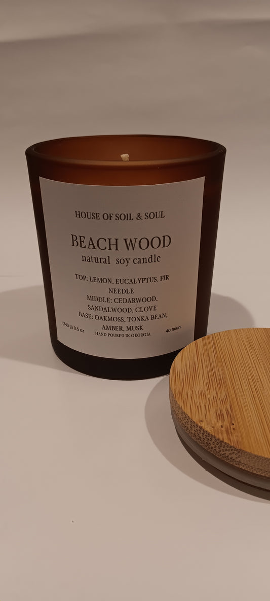 Beach Wood Natural Soy Candle