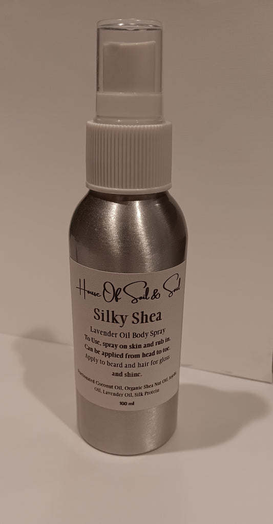 Silky Shea Lavender Body Oil Spray