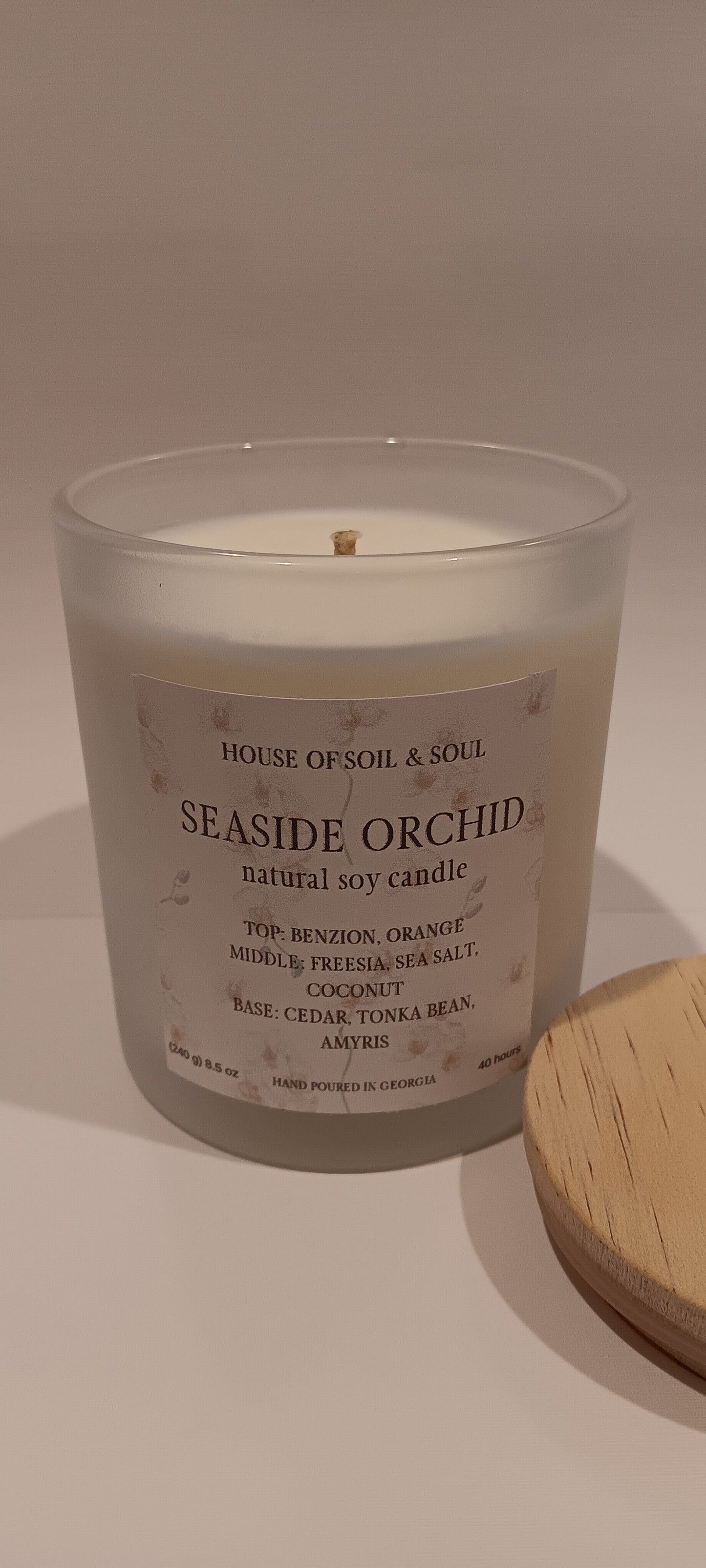 Seaside Orchid Natural Soy Candle