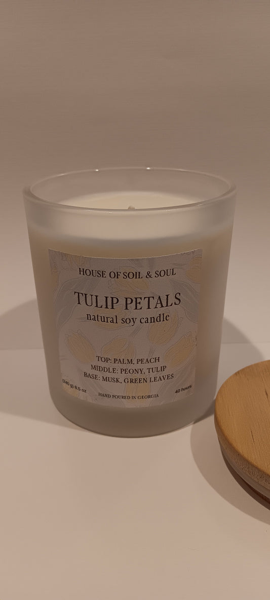 Tulip Petals Natural Soy Candle