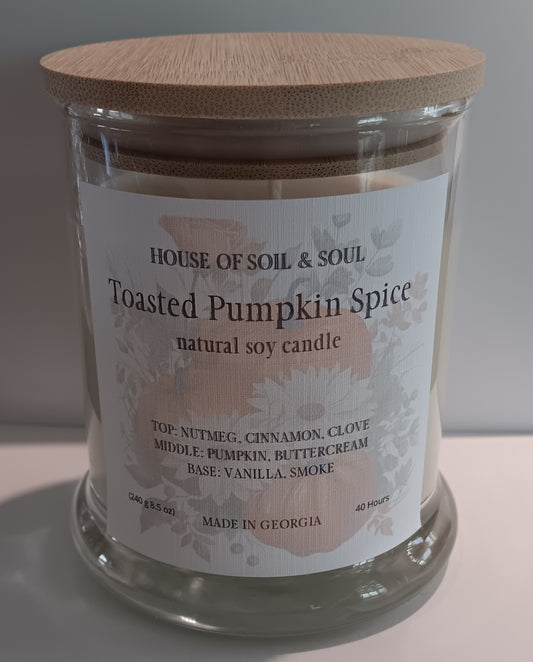 Toasted Pumpkin Spice Natural Soy Candle