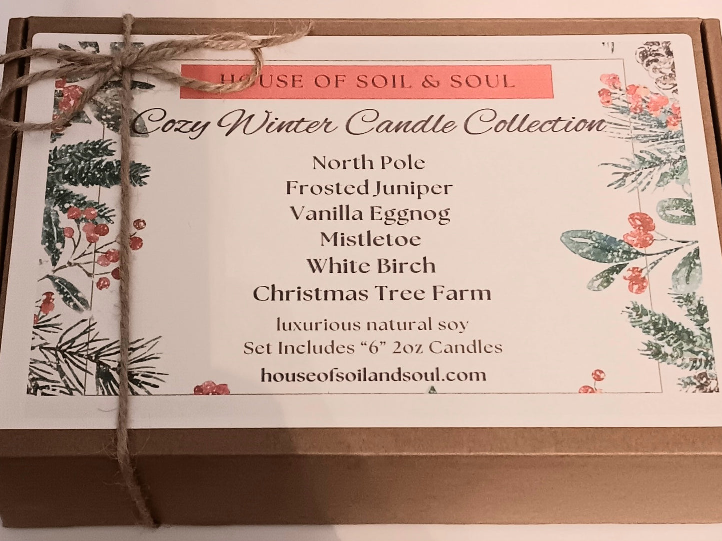 Cozy Winter Natural Soy Candle Box