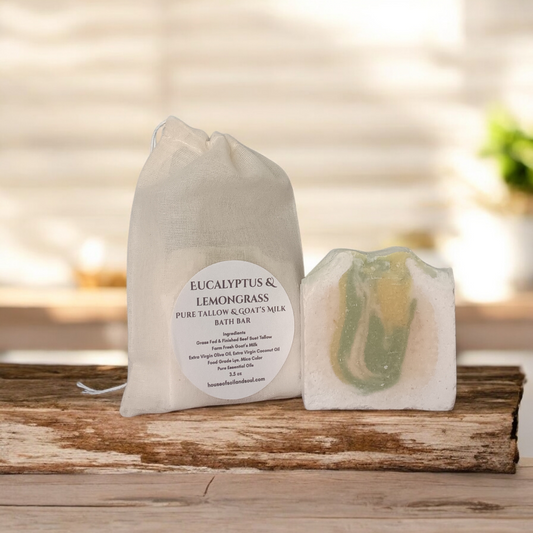 Eucalyptus & Lemongrass Tallow Bath Bar