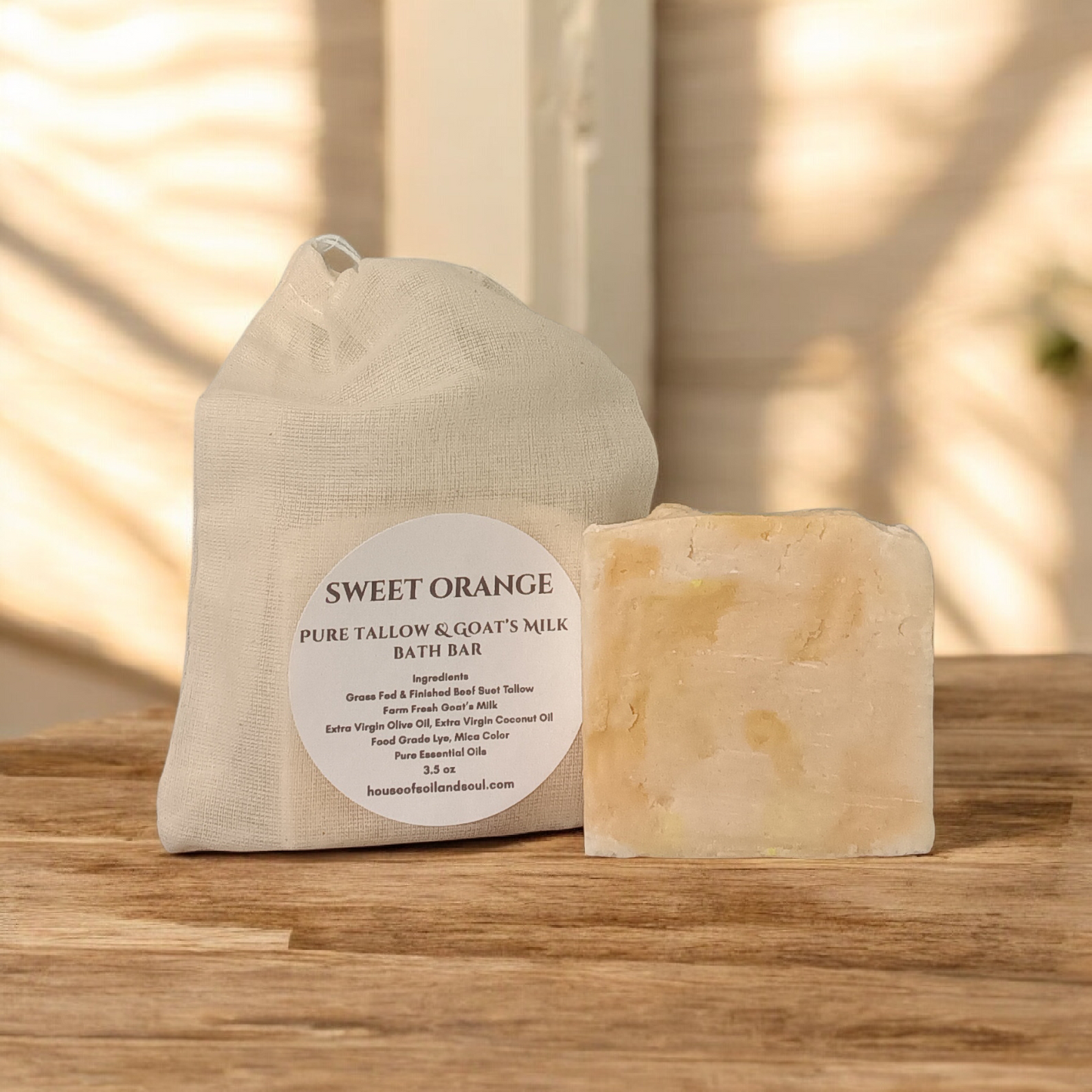 Sweet Orange Tallow & Goat's Milk Bath Bar