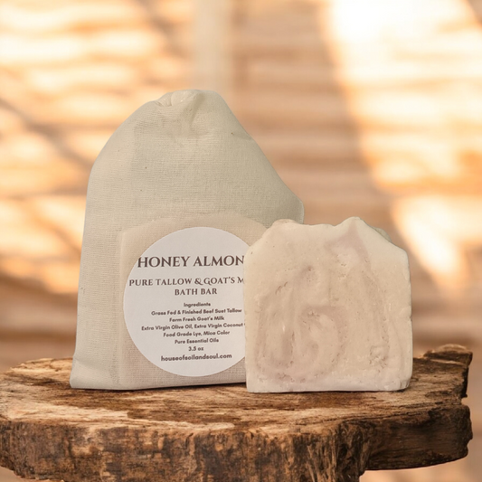 Honey Almond Tallow & Goat's Milk Bath Bar