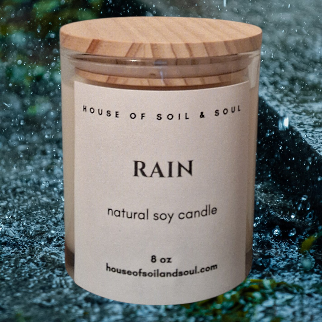 Rain Natural Soy Candle