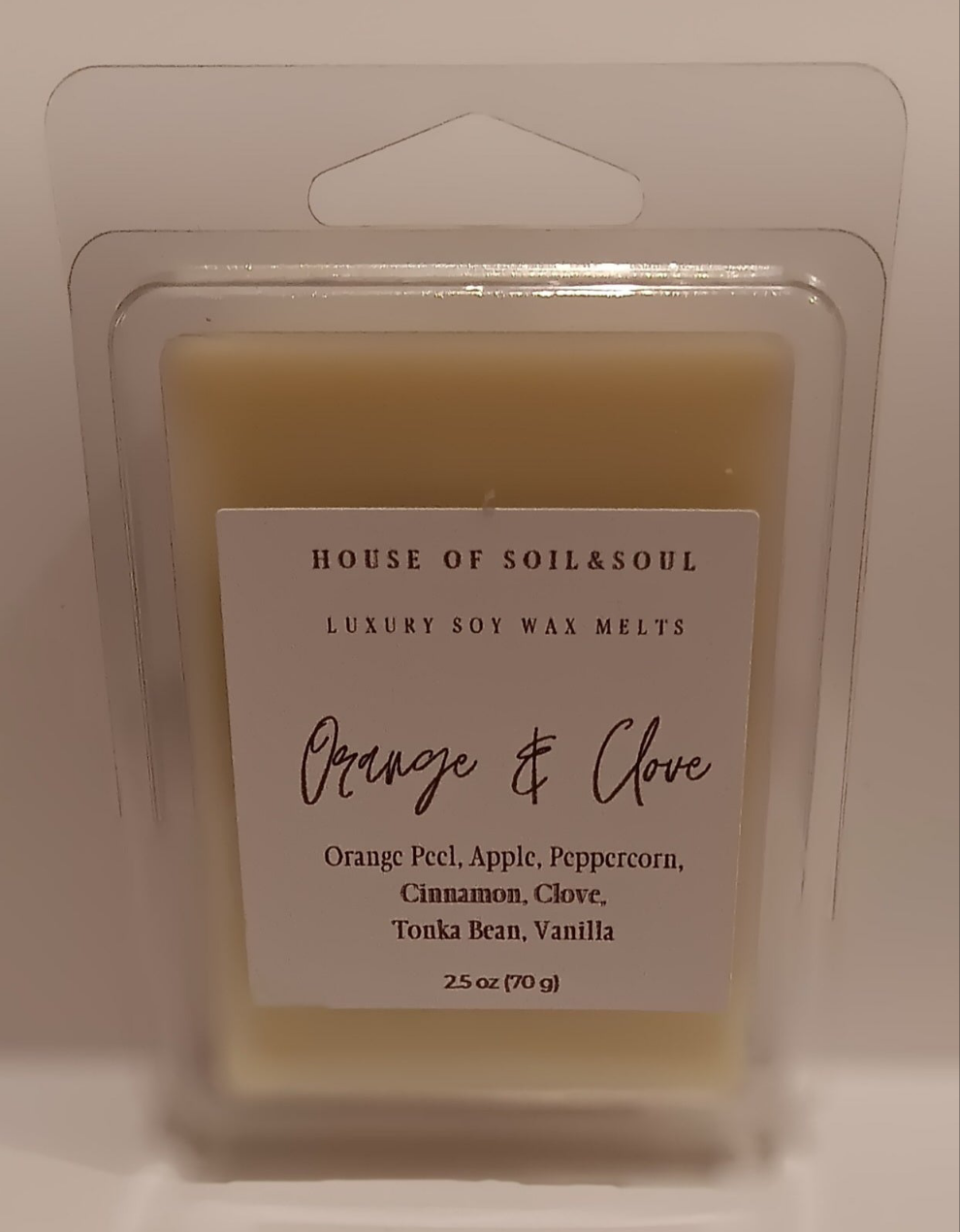 Orange And Clove Natural Soy Wax Melts