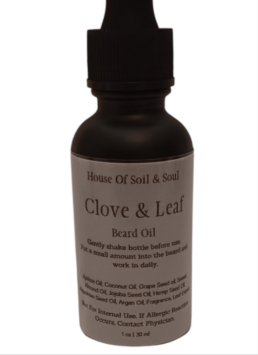 Natural Clove & Leaf Beard Oil