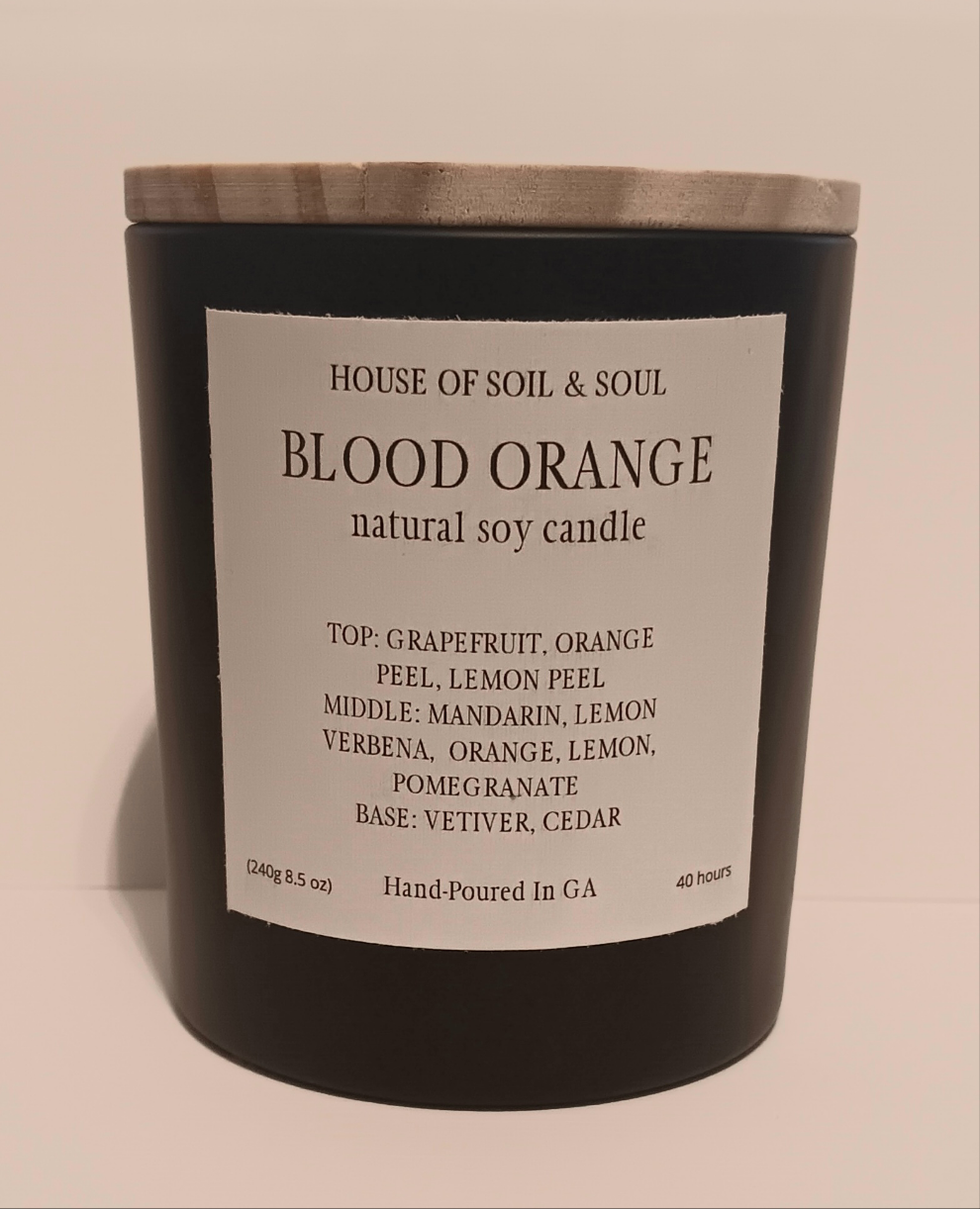 Blood Orange Natural Soy Candle