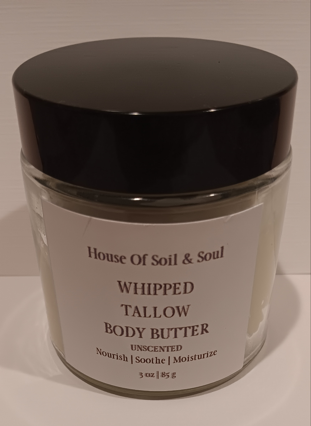 Unscented Fragrance Free Tallow Body Butter