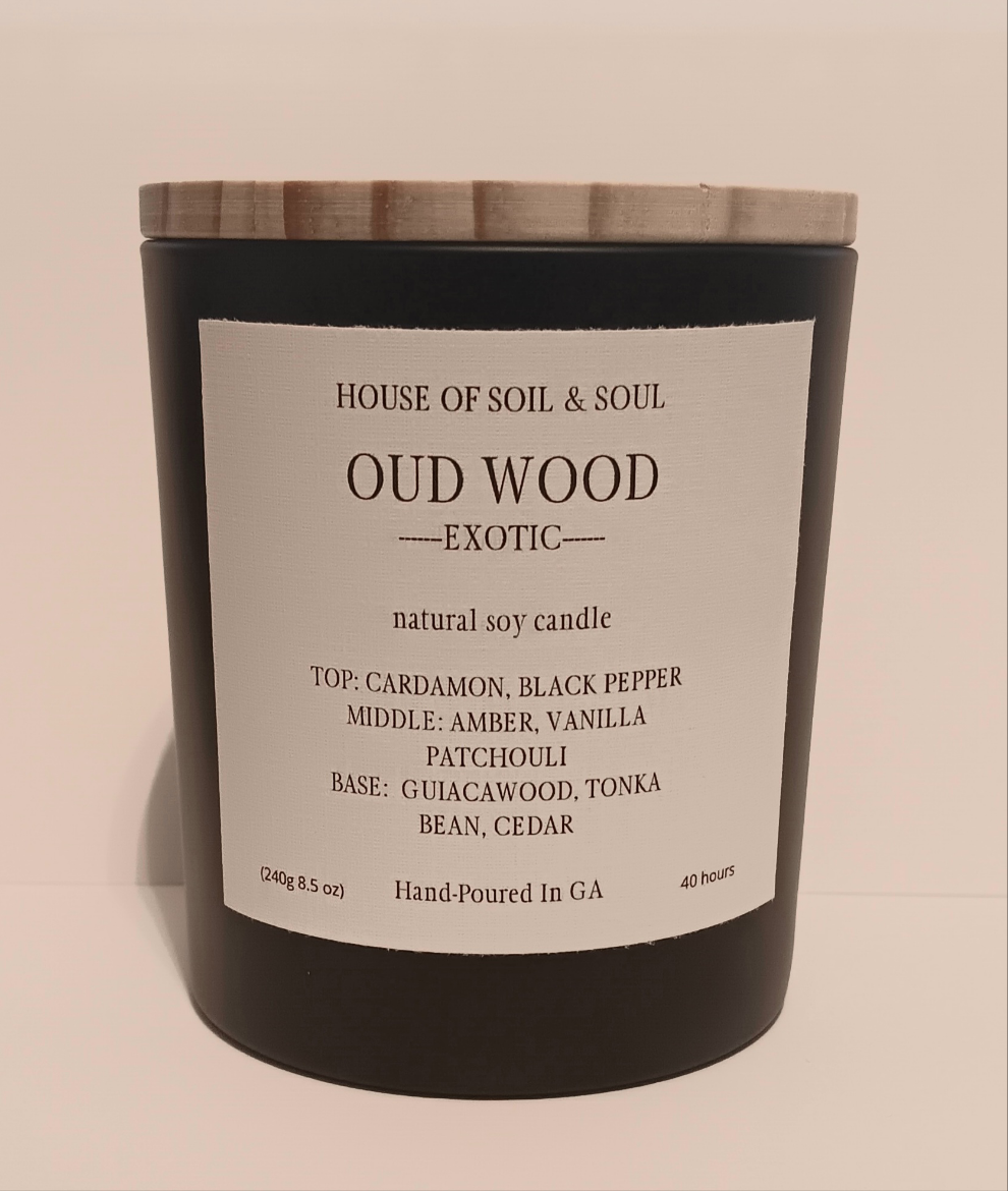 Exotic Oud Wood Natural Soy Candle