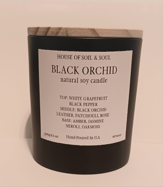 Black Orchid Natural Soy Candle