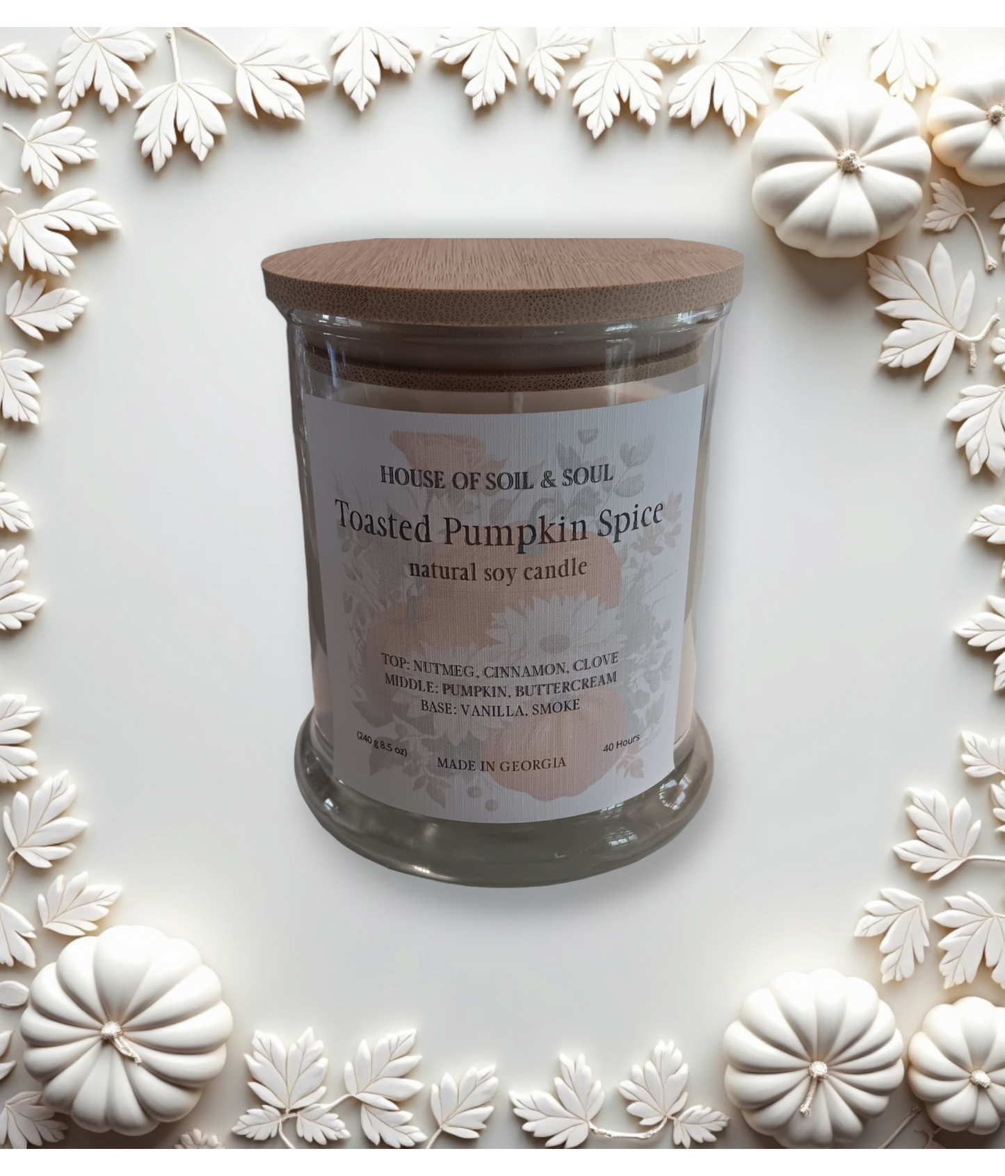 Toasted Pumpkin Spice Natural Soy Candle