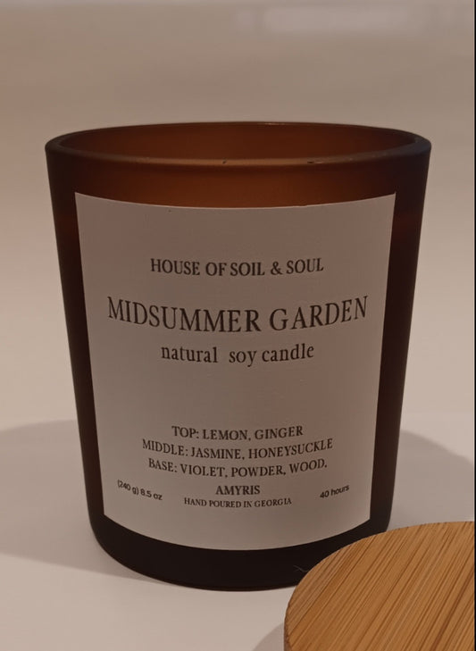 Midsummer Garden Natural Soy Candle