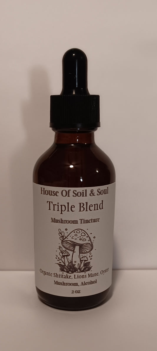 Dual Extracted Triple Blend Mushroom Tincture