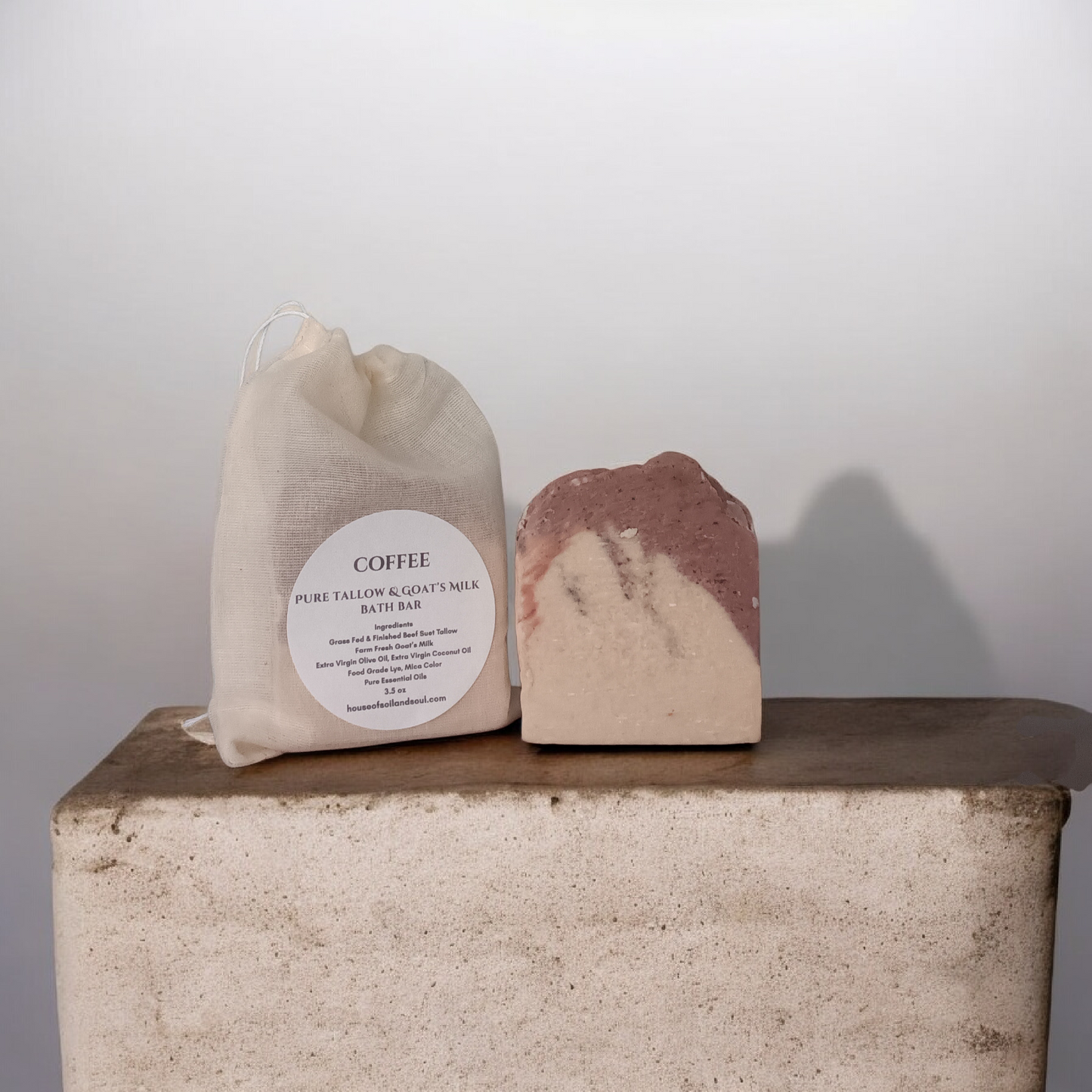 Coffee Tallow & Goat's Milk Bath Bar