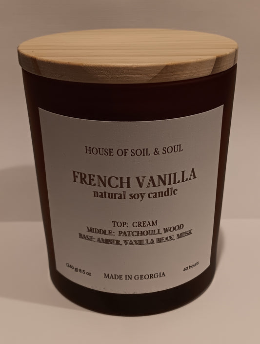 French Vanilla Natural Soy Candle