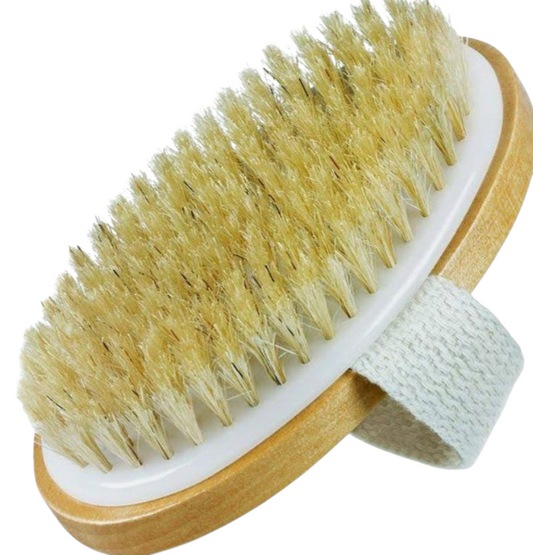 Natural Boar Hair Dry Body Brush